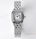 BV Factory Cartier Panthere De Stainless Steel Diamond 22mm Watch AAA Swiss Replica Cartier Watch